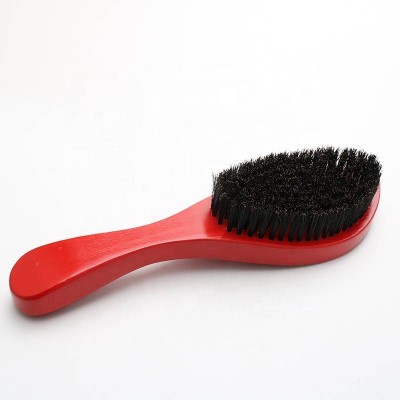 In Stock Boar Bristle 360 Wave Curved Medium Hair Brush Man Beard Afro Brush Tool