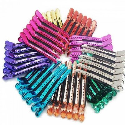 Juejiang Professional Stainless Duck Bill Steel Alligator Hair Clips Steel Hair Clip Claw Color Hair Clip Duck