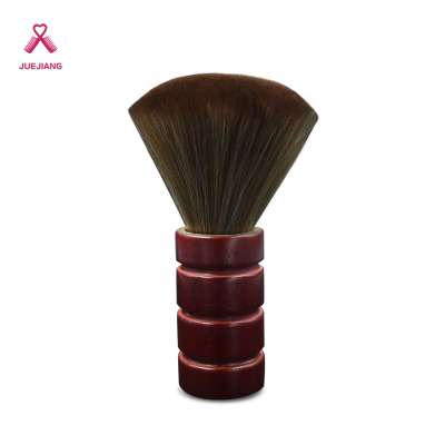 2020factory direct printing solid wood fiber hair brush salon haircut brush hair cutting neck duster brush