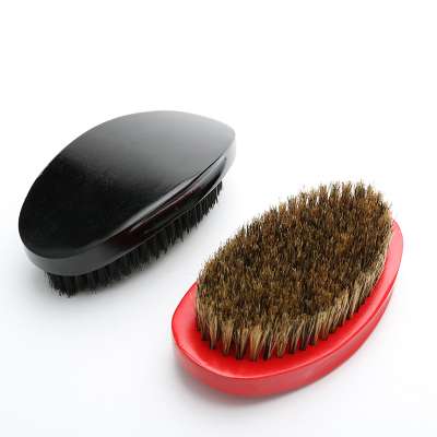 Wholesale 100% Boar Bristle 360 Curved Hard Custom Hair Wave Brush Man Beard Brush