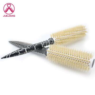 2020 new design Professional 360 Waves Boar Bristle Automatic Bamboo Hair Brush Beechwood Boar Bristle Barber Hair Brush